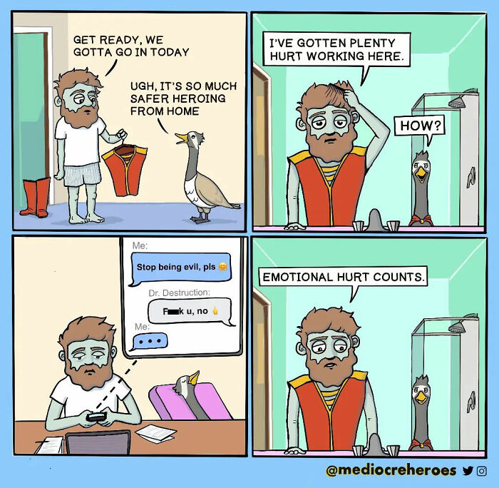 “The Mediocre Superheroes”: Artists Create Comics Showing The Other Side Of The Life Of A Superhero (42 New Pics)