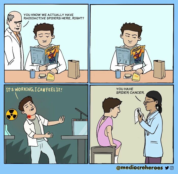 “The Mediocre Superheroes”: Artists Create Comics Showing The Other Side Of The Life Of A Superhero (42 New Pics)