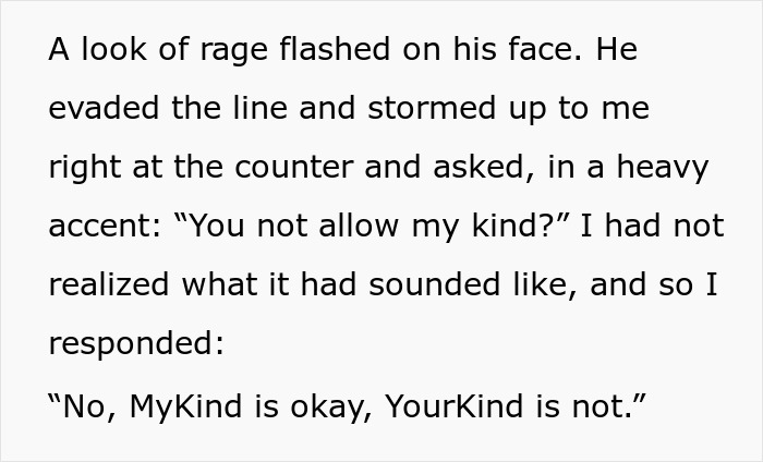 Foreigner Thinks He's Being Kicked Out Of A Coffee Shop Because Of His Ethnicity, Barista Realizes His Mistake Too Late Foreigner Thinks He's Being Kicked Out Of A Coffee Shop Because Of His Ethnicity, Barista Realizes His Mistake Too Late