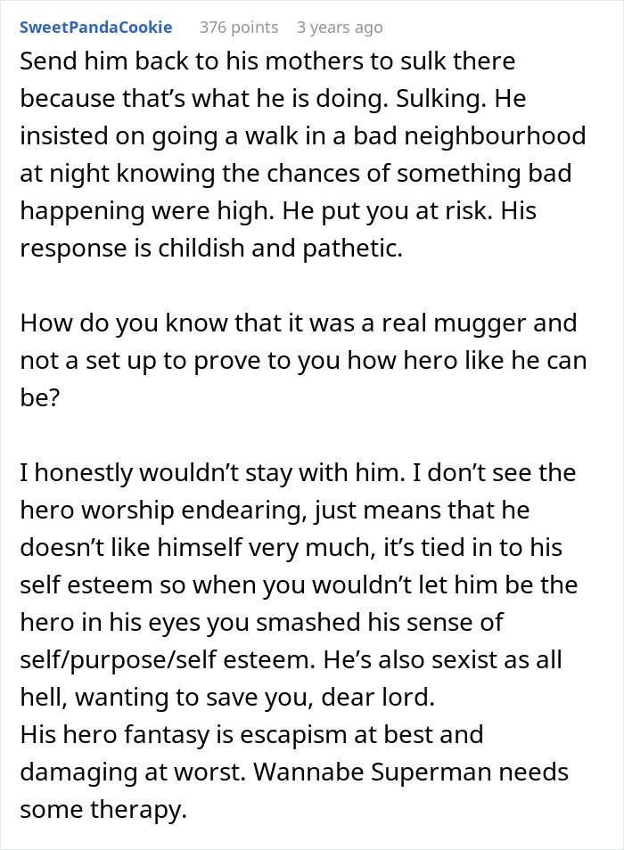 &ldquo;He Assured Me He&rsquo;d Protect Me&rdquo;: Man, Obsessed With Being A Hero, Goes Off On GF For Ruining His Moment When Faced With Knife-Wielding Attacker
