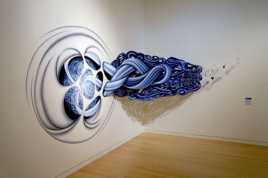 I Make Site-Specific Installations With Acrylic Paint And This One Took Me 23 Hours To Install I Make Site-Specific Installations With Acrylic Paint And This One Took Me 23 Hours To Install