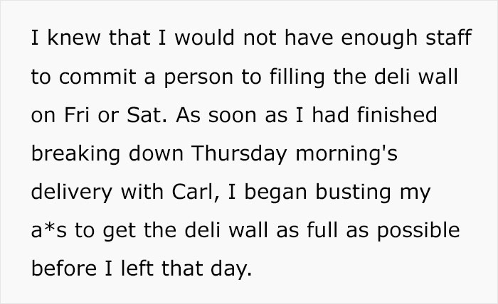"Enjoy Staying Late To Do My Job&rdquo;: Deli Worker Maliciously Complies, Leaving Manager To Suffer The Consequences