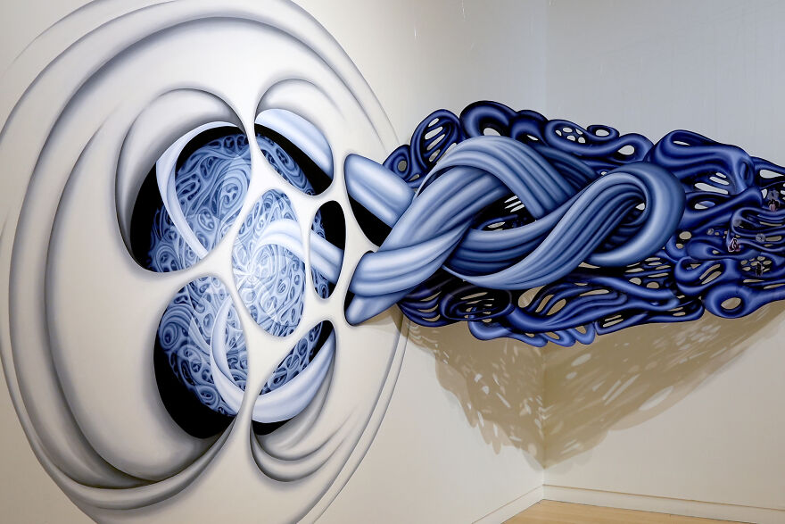 I Make Site-Specific Installations With Acrylic Paint And This One Took Me 23 Hours To Install I Make Site-Specific Installations With Acrylic Paint And This One Took Me 23 Hours To Install