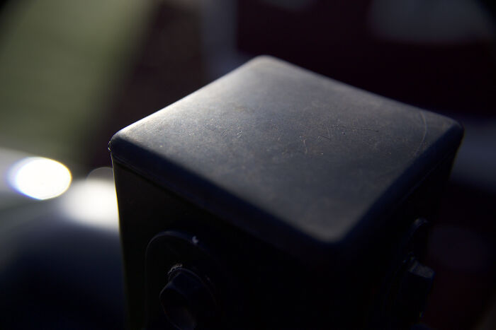 I Took This Using My Canon Rebel T6. It's A Bit Of Railing On The Roof Of A Tiny House