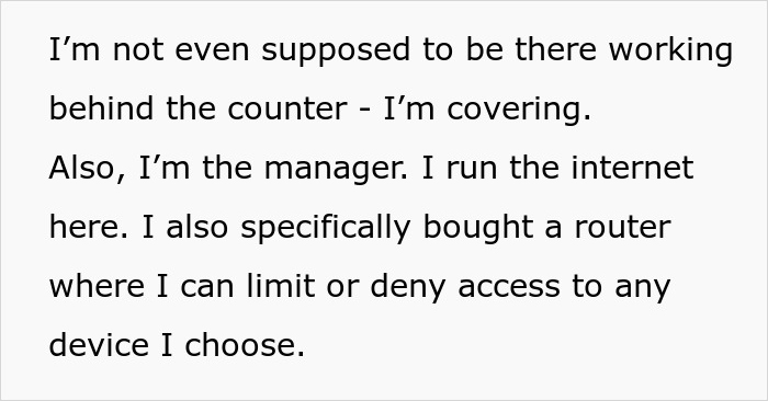 &ldquo;I Let Most Things Slide. Not Today&rdquo;: Caf&eacute; Manager Runs Out Of Patience With Aggravating Karen, Blocks All Wi-Fi Access For Her Device