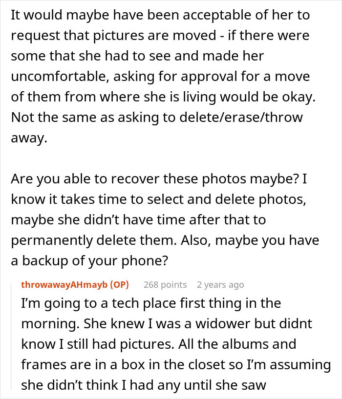 Guy Finds Out His GF Deleted All The Pics Of His Late Wife While He Was In The Shower, Kicks Her Out Of The House Guy Finds Out His GF Deleted All The Pics Of His Late Wife While He Was In The Shower, Kicks Her Out Of The House
