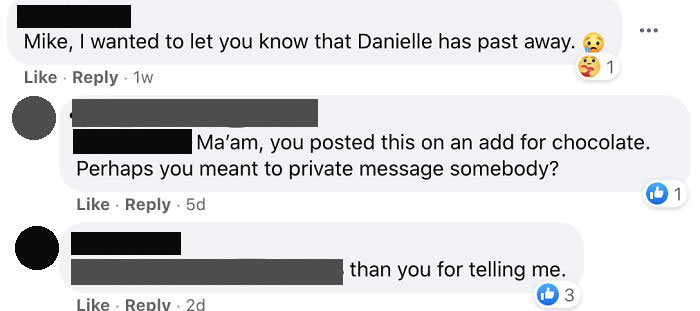 I Got An Ad For A Box Of Chocolates And Decided To Open The Comments