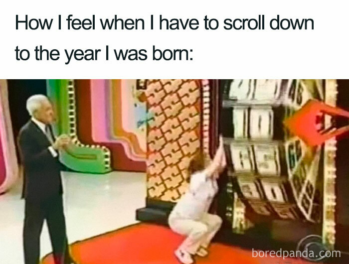 Scrolling To Birth Year