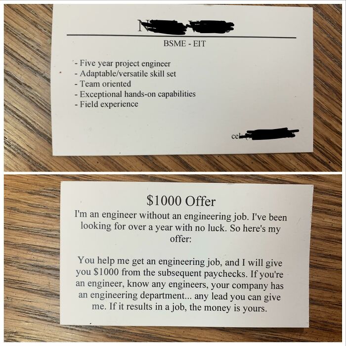 A Grubhub Delivery Driver Is Handing These Out To His Clients