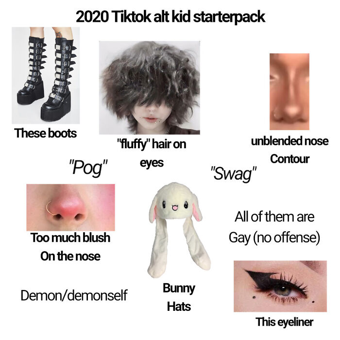 2020 Tiktok Alt Kid Starterpack