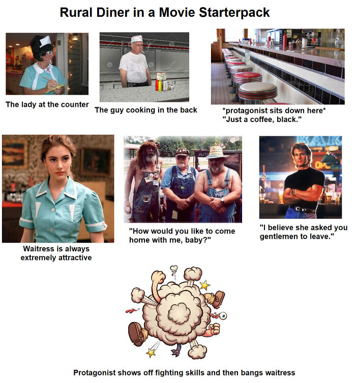 Rural Diner In A Movie Starterpack