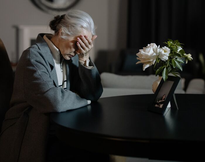 Woman Mouring About Loss Of Her Daughter 