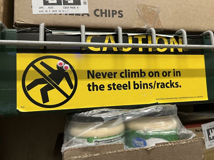 In The Backroom Of A Walmart