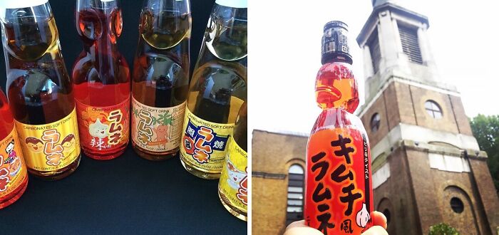 five bottles of bevarages