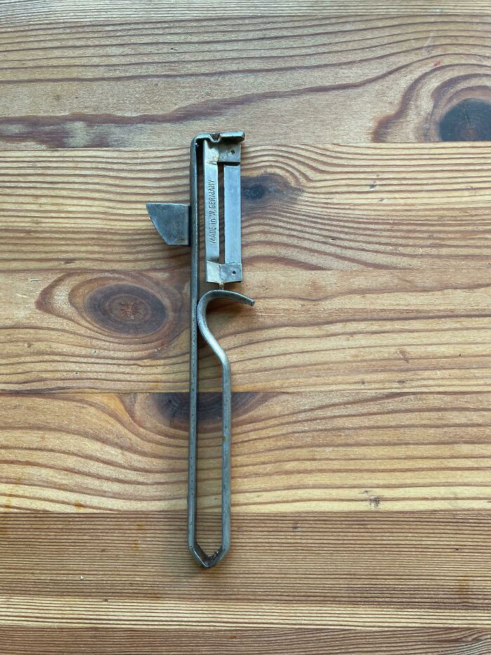 My First Potato Peeler (Sparschäler) I Got This Sparschäler 10 Years Ago Already Used By My Grand Mother. It Is Still A Mass Product And You Can Buy It For Round About 5 USD. But This One Is Made In West Germany So At Least 33 Years Old And Almost Daily In Use
