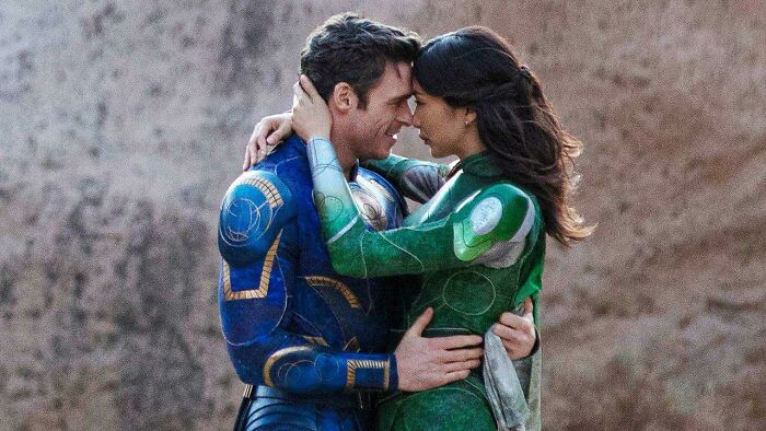 Eternals (2021) Is The First MCU Movie To Feature A Sex Scene, It’s Also The Lowest Rated MCU Movie, This Is Because Marvel Fans Don’t Know What Sex Is So They Couldn’t Relate To It