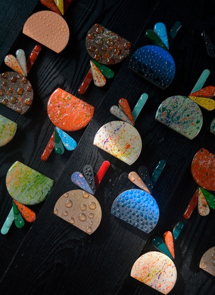 Handmade Wooden Brooches