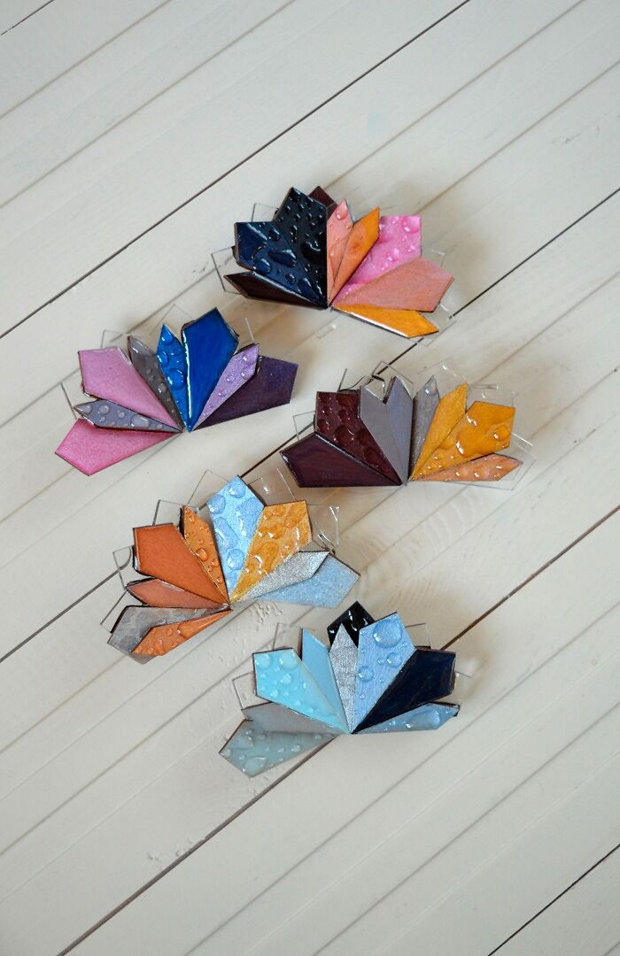 Handmade Wooden Brooches