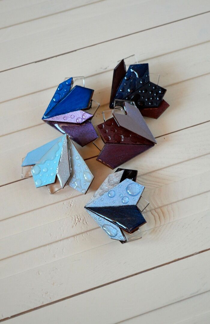 Handmade Wooden Brooches