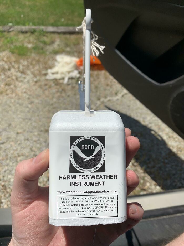 I Found A Weather Balloon In Our Driveway Today
