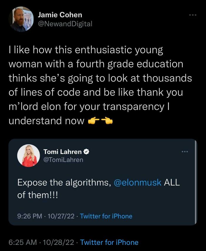 Expose All The Algorithms! All Of Them!