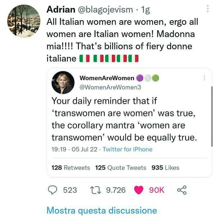 All Women Are Italian Women