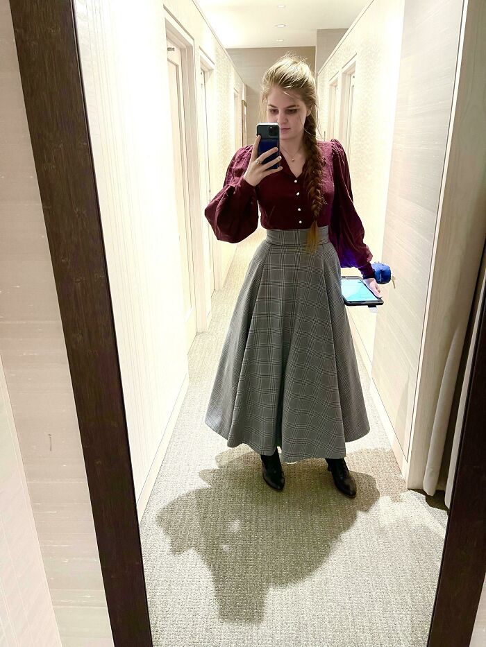 Quick Work Selfie Of An Outfit I Made Recently!