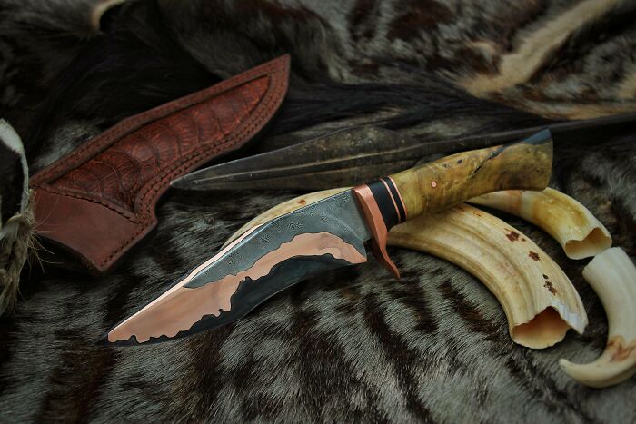 I'm A Young Bladesmith In South Africa And I Made This Knife That I Called 'African Sunset '
