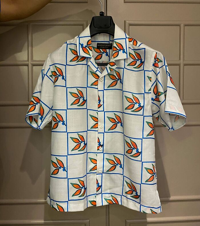 I Made This Print And The Shirt, Printed It On Linen. I Love Wearing It Everywhere Now, Its Breezy And Stylish. A Picture Of My Friend Rocking It