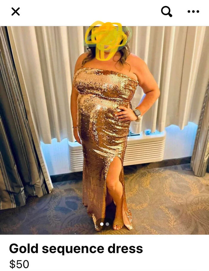 Gold Sequence Dress