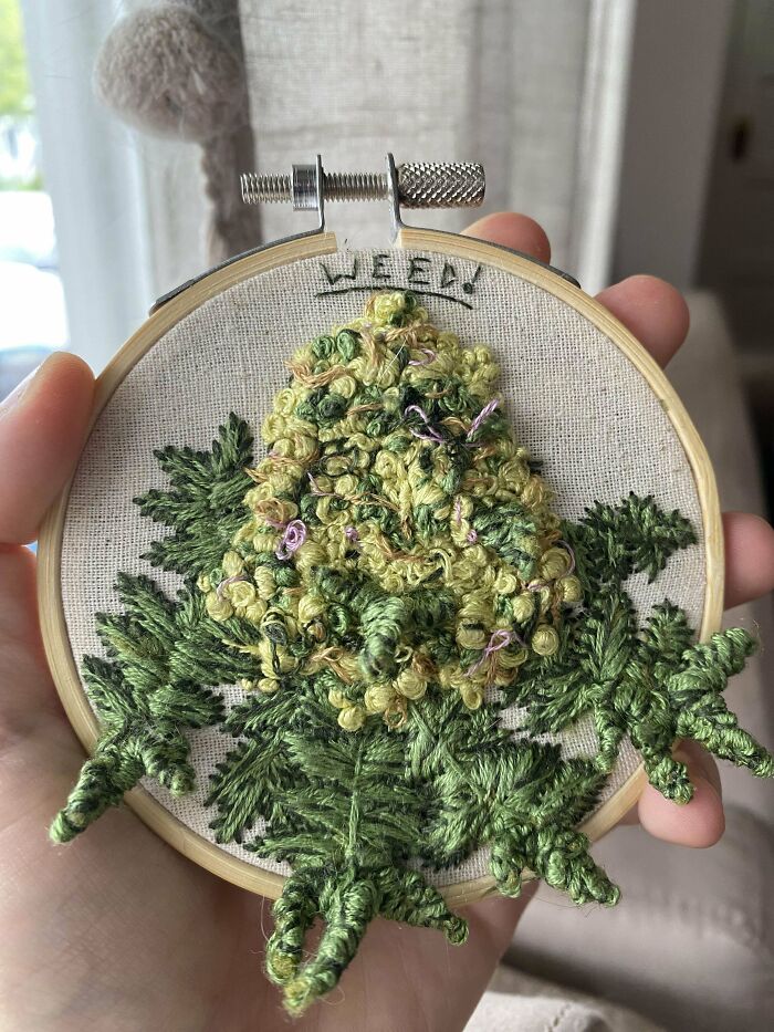 First Attempt At A Detailed Plant, With 3D Felt Elements- Ccw!