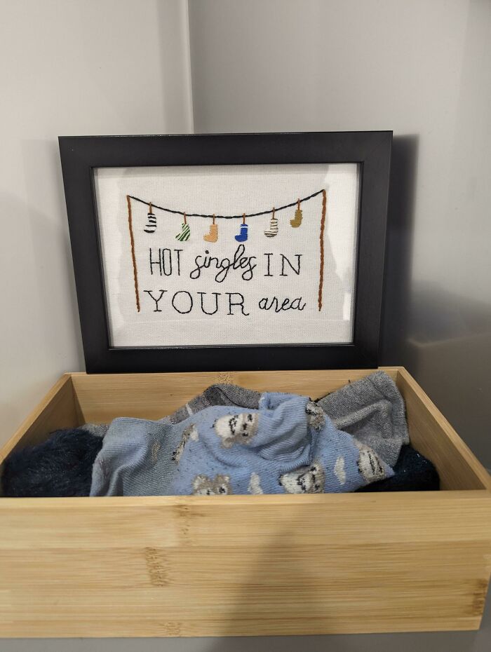 Got Inspired When I Was Pairing My Socks, So I Made A Lil Something!