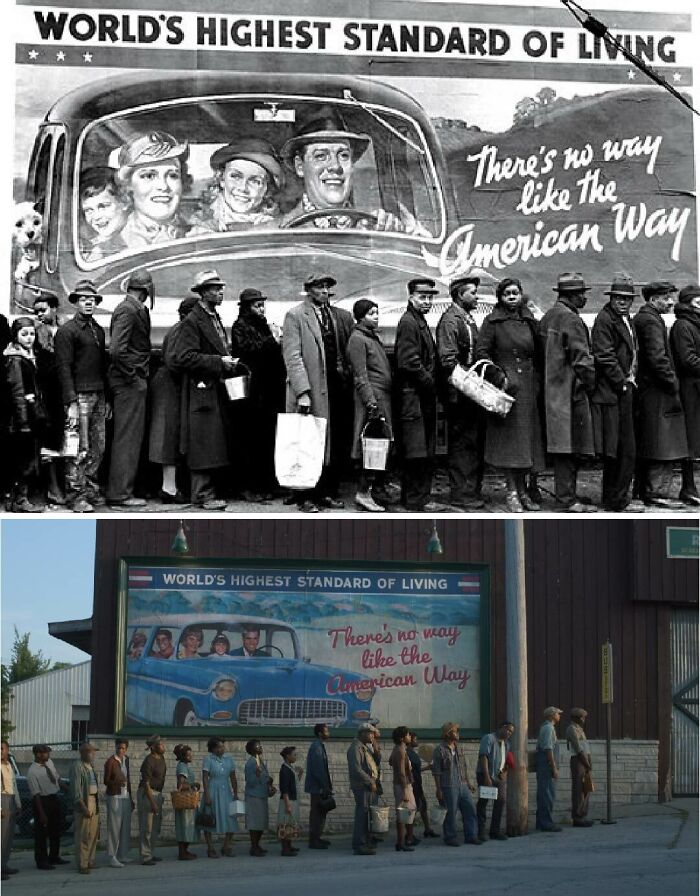 Hbo's Lovecraft Country Recreated This Famous Photograph Of African Americans Lined Up Outside A Relief Agency After The Louisville Flood Of 1937