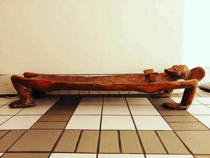 Always Coming Across Random Stuff, Wish I Could Take It Home Like Some Kind Of Bench With A Neck Rest