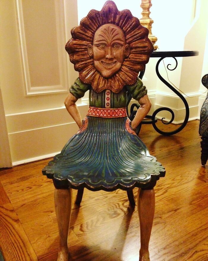 Cool Or Creepy? Definitely Classifies As A Conversation Piece! Would You Sit Here?