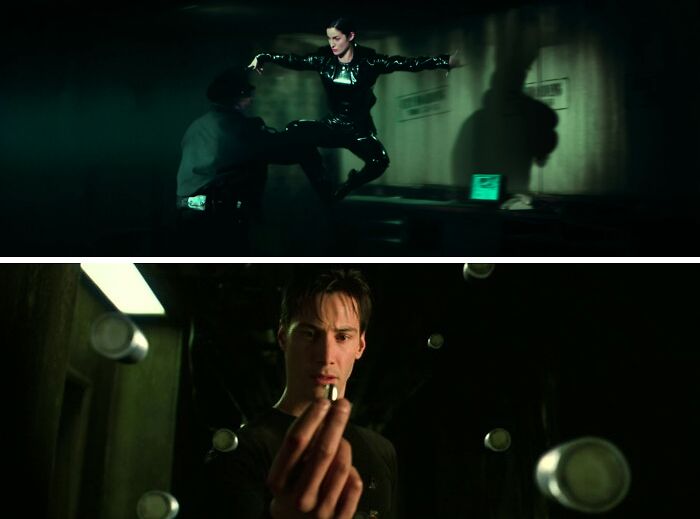 Scene from "The Matrix" movie