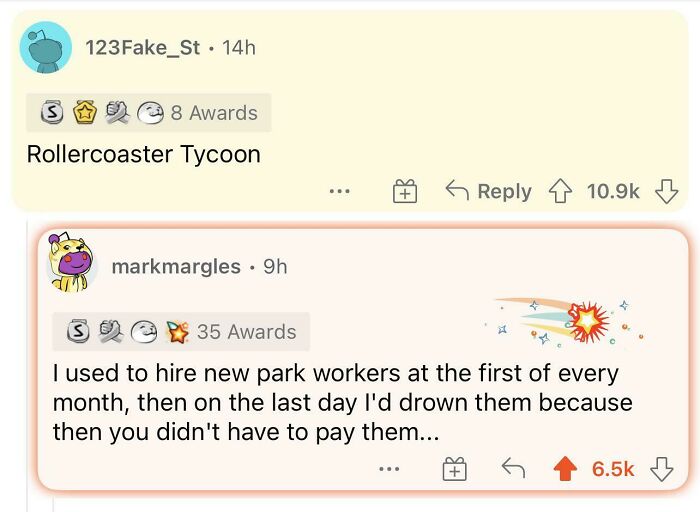 On The Last Day I’d Drown Them Because Then You Didn’t Have To Pay Them