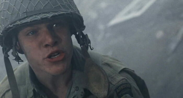 Scene from "Saving Private Ryan" movie