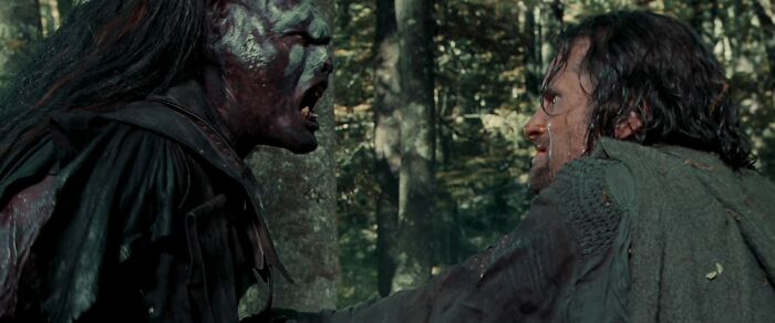 Scene from "The Lord Of The Rings: The Fellowship Of The Ring" movie