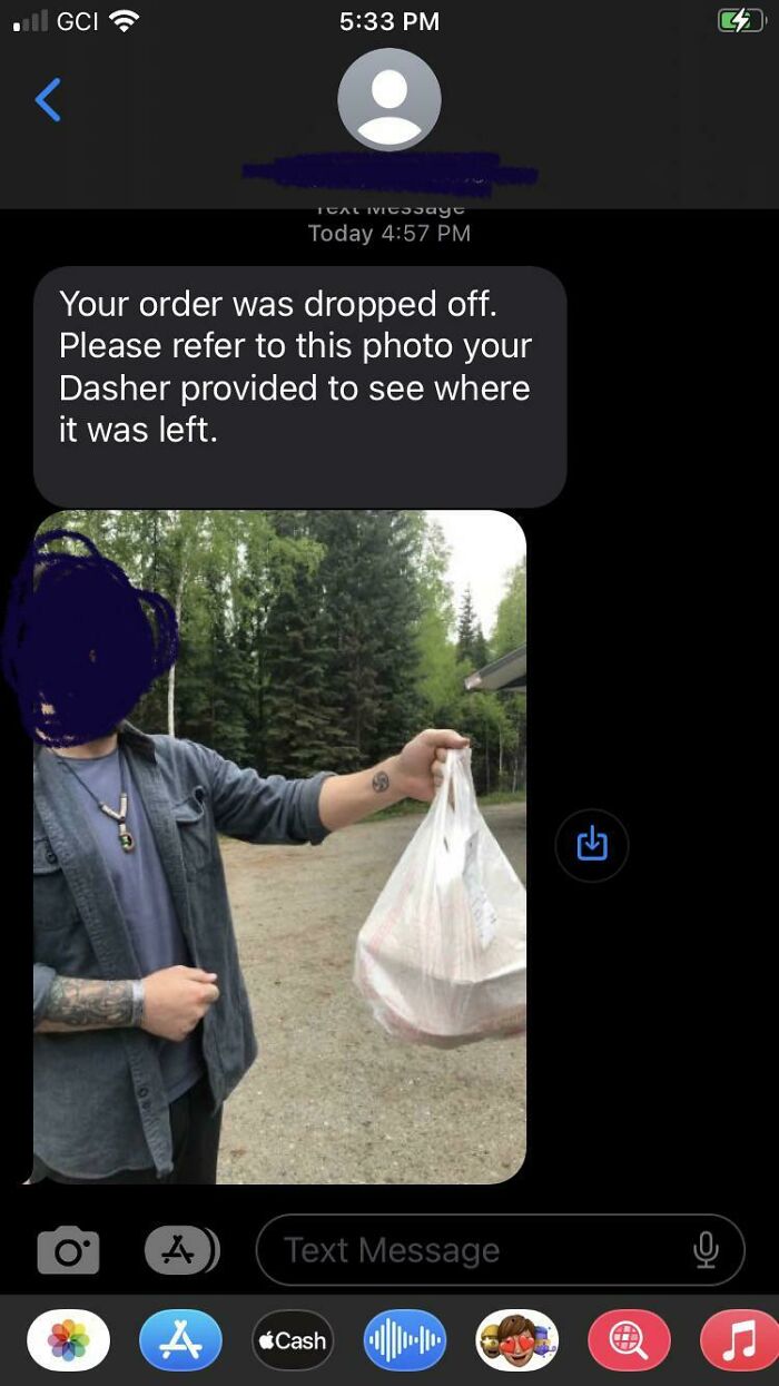 Sweet Elderly Man Handed Me My Food Then Took A Picture Because The App Said He Needed A Picture