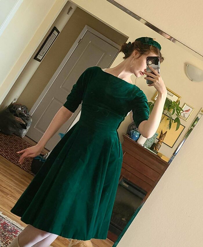 Amazing Vintage Find At A Local Secondhand Store! Can't Believe How Well It Fits, I Have No Clue How To Wear The Hat Though