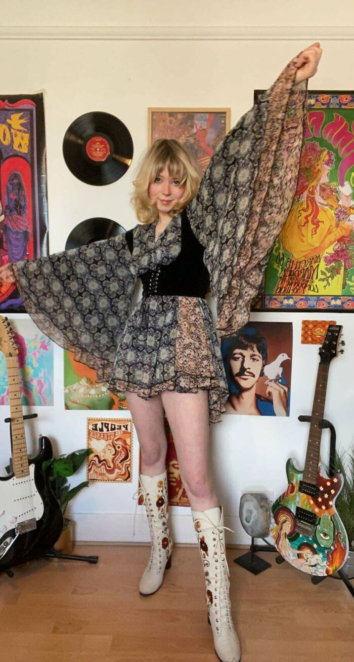 Got This 70s Inspired Dress Today For