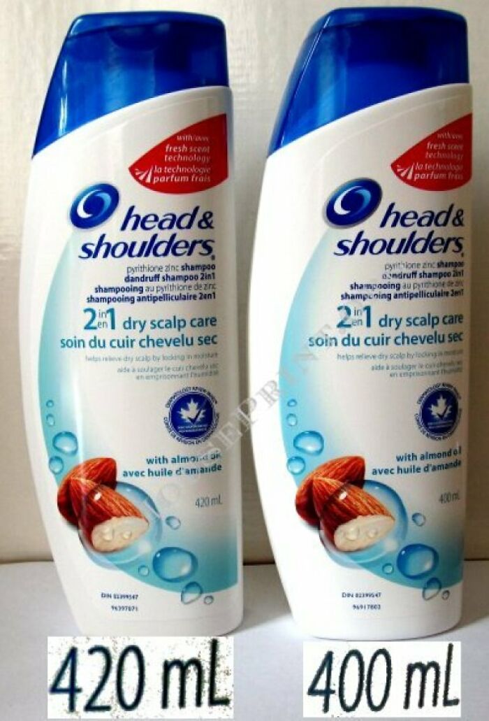 Shrinkflated Shampoo