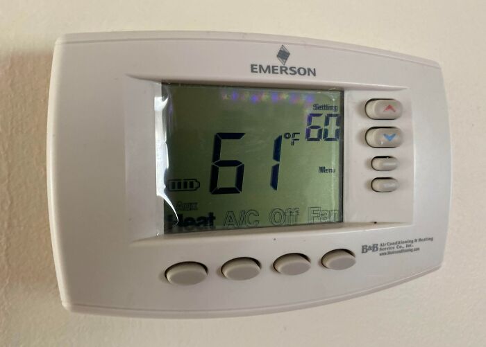 The Temperature At Which My Mom Keeps The House