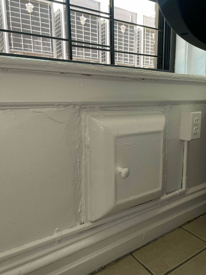 This Tiny Door On My Wall Below The Window? 1926 NYC Apartment Building