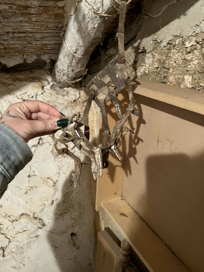 Found This Spiked Metal Collar Hanging In One Of The Upstairs Rooms In The House I Just Bought In Spain