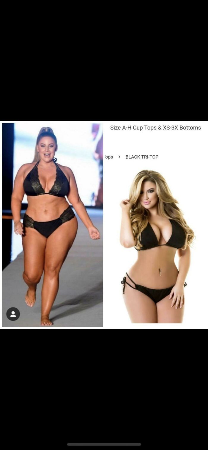 Walking In A Fashion Show vs. What She Posts