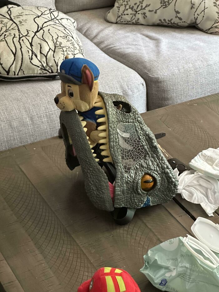 How My 3yo Daughter Sets Her Stuffed Animals Up To Watch TV