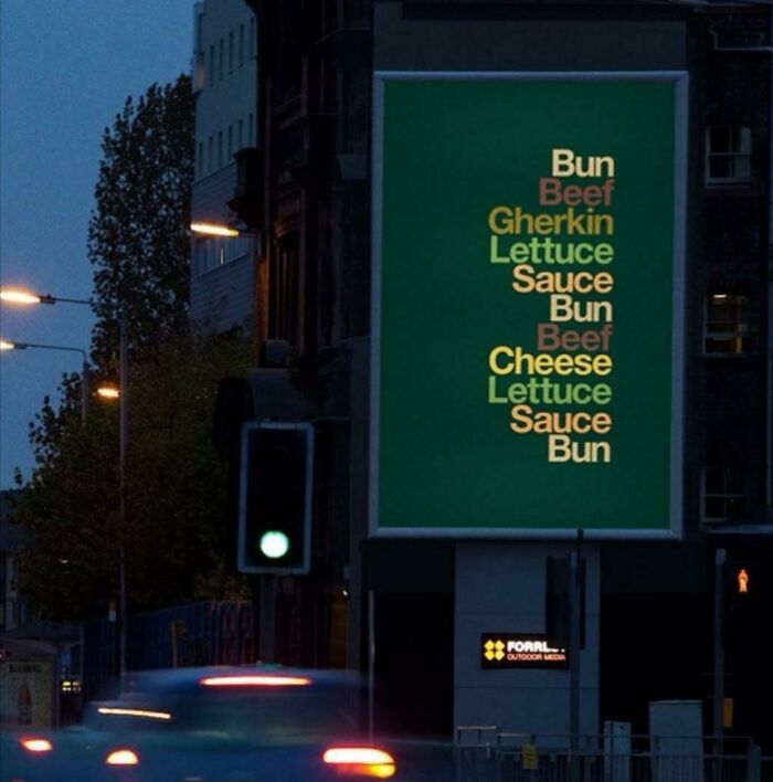 Mcdonald’s Minimalistic Typographical Ad