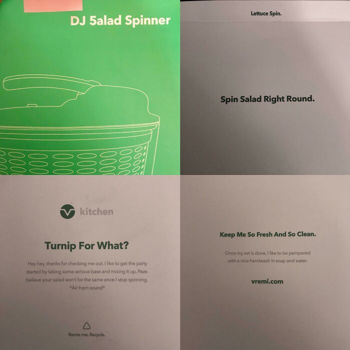 Creative Packaging For A Salad Spinner